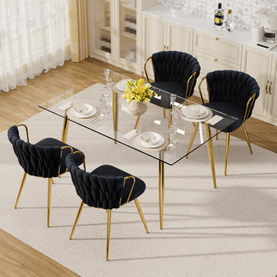 5 - Piece Glass Dining Set