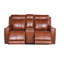Causeuse inclinable à accoudoirs carrés en cuir 72,5 po Aoosaf-1296773318