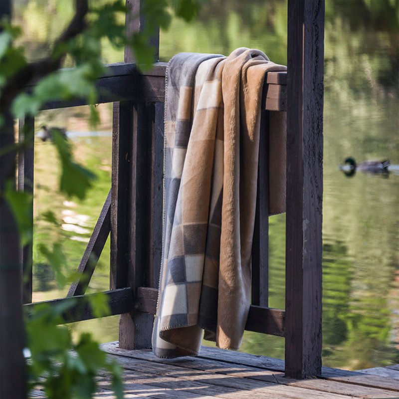 Knitted Throw Blanket, 50" W x 60" L