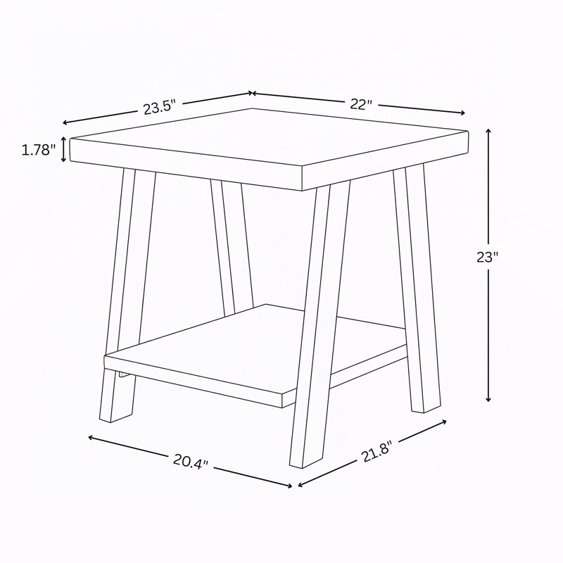 Table de bout avec tablette Contemporary, Pink, Pink, Pink