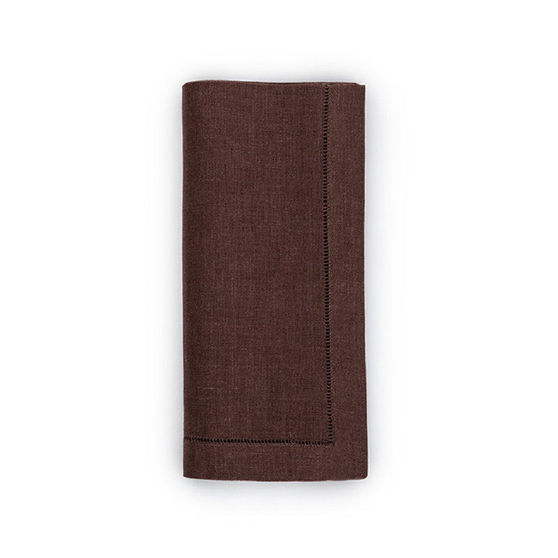 Festival Linen Square Napkins, Coffee