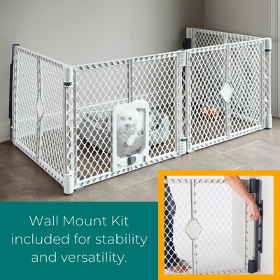PETYARD PASSAGE BARRIER WITH WALL MOUNT KIT