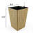 2-Pack Smart Self-Watering Square Planter For Indoor And Outdoor - Hand Woven Wicker-676714233