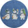 Premium Machine Washable Ingrassellino AMF1826 Happy Snowmen Holiday Rug