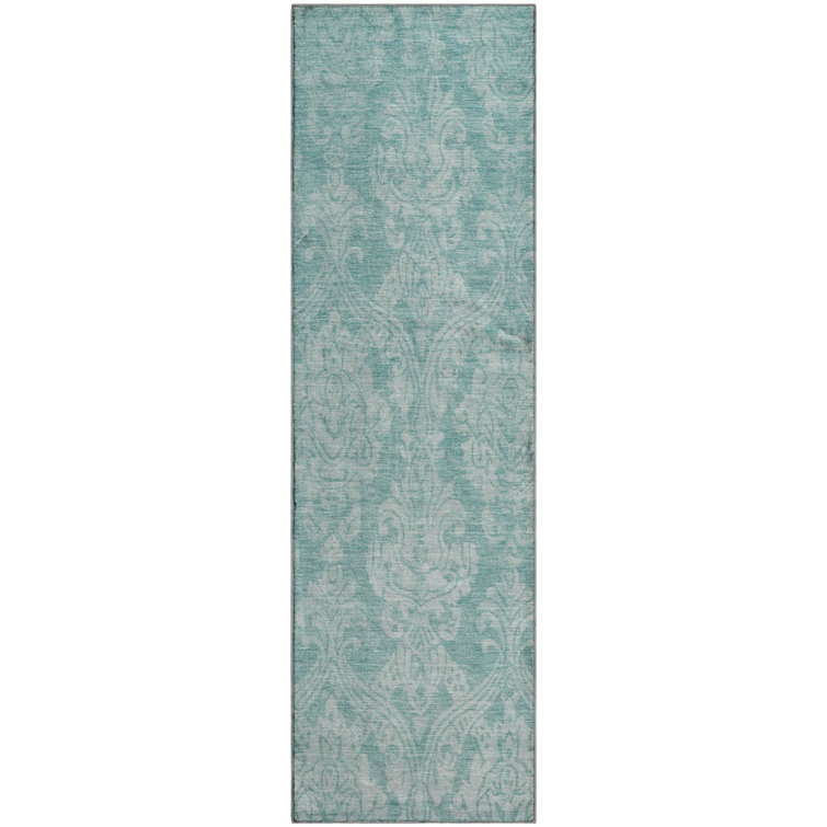 Premium Machine Washable Honig AMF1659 Damask Rug