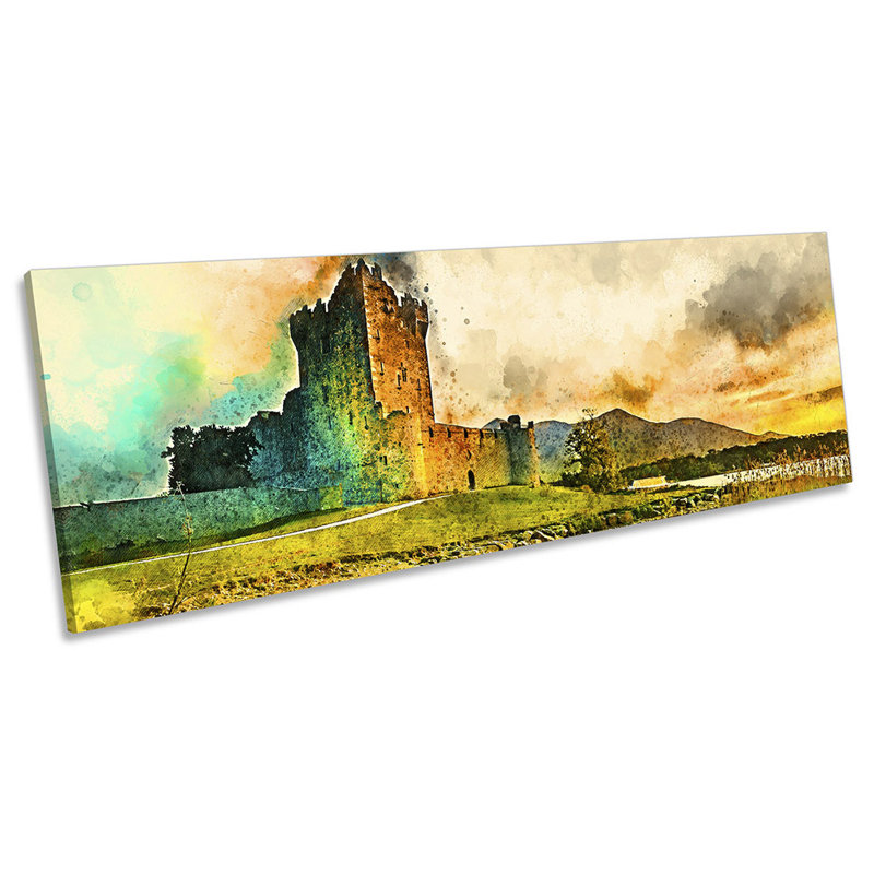 Ross Castle Ring Of Kerry - Wrapped Canvas Panoramic Print, 30.48cm H x 91.44cm W