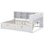 Lit de jour en bois Dalleon avec 2 tiroirs, tablette de rangement et ports de chargement USB-2010066824-2010066825