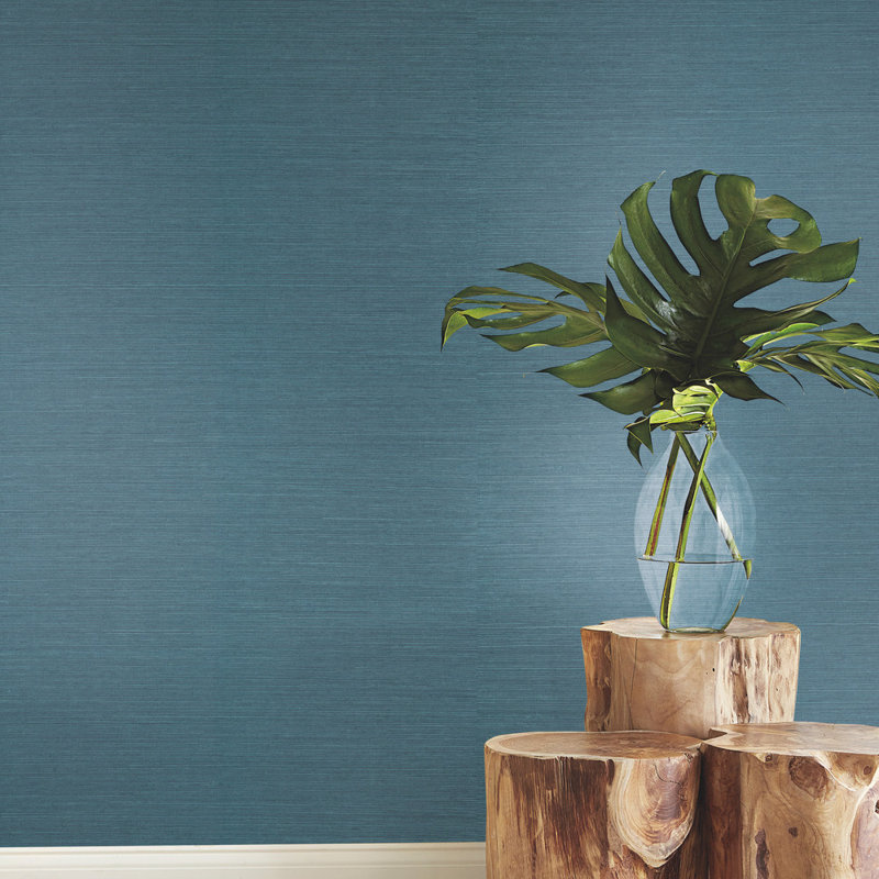 Ashford Tropics Wallpaper Roll, Teal/Deep Blue