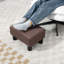 40cm Wide Tufted Solid Colour Footstool Ottoman-1061429223
