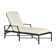 Chaise longue simple inclinable avec coussins 76 po Monaco