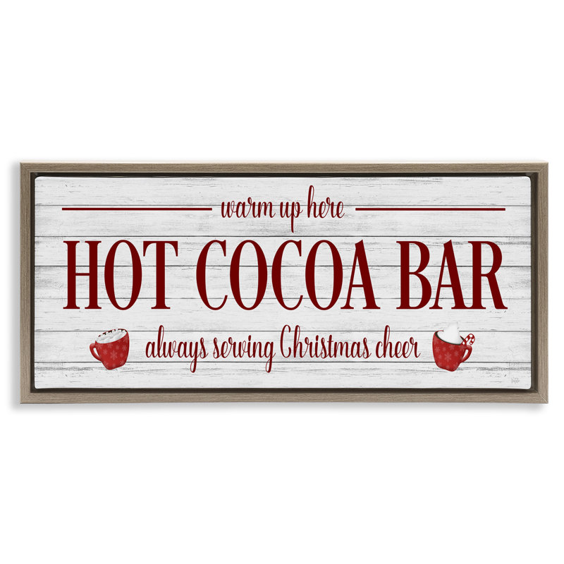 Breuvage chaud au chocolat chaud, Cadre flottant orme Montalcino, H 11 po x l 25 po