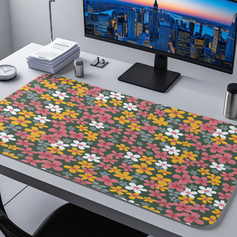 Polyester Desk Pad, 31.5x15.5