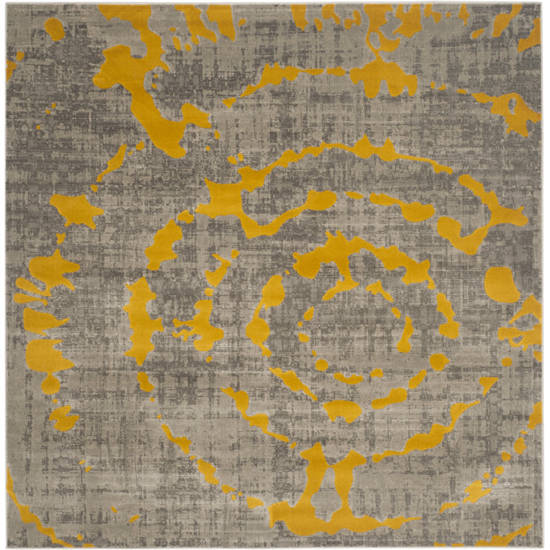 Lenexa Performance Abstract Rug, Square 6'7"