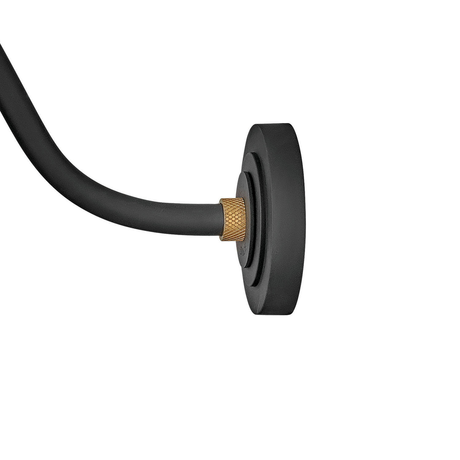 Bertram Single Light Outdoor Wall Light, Black, 18" H x 16" W x 26" D