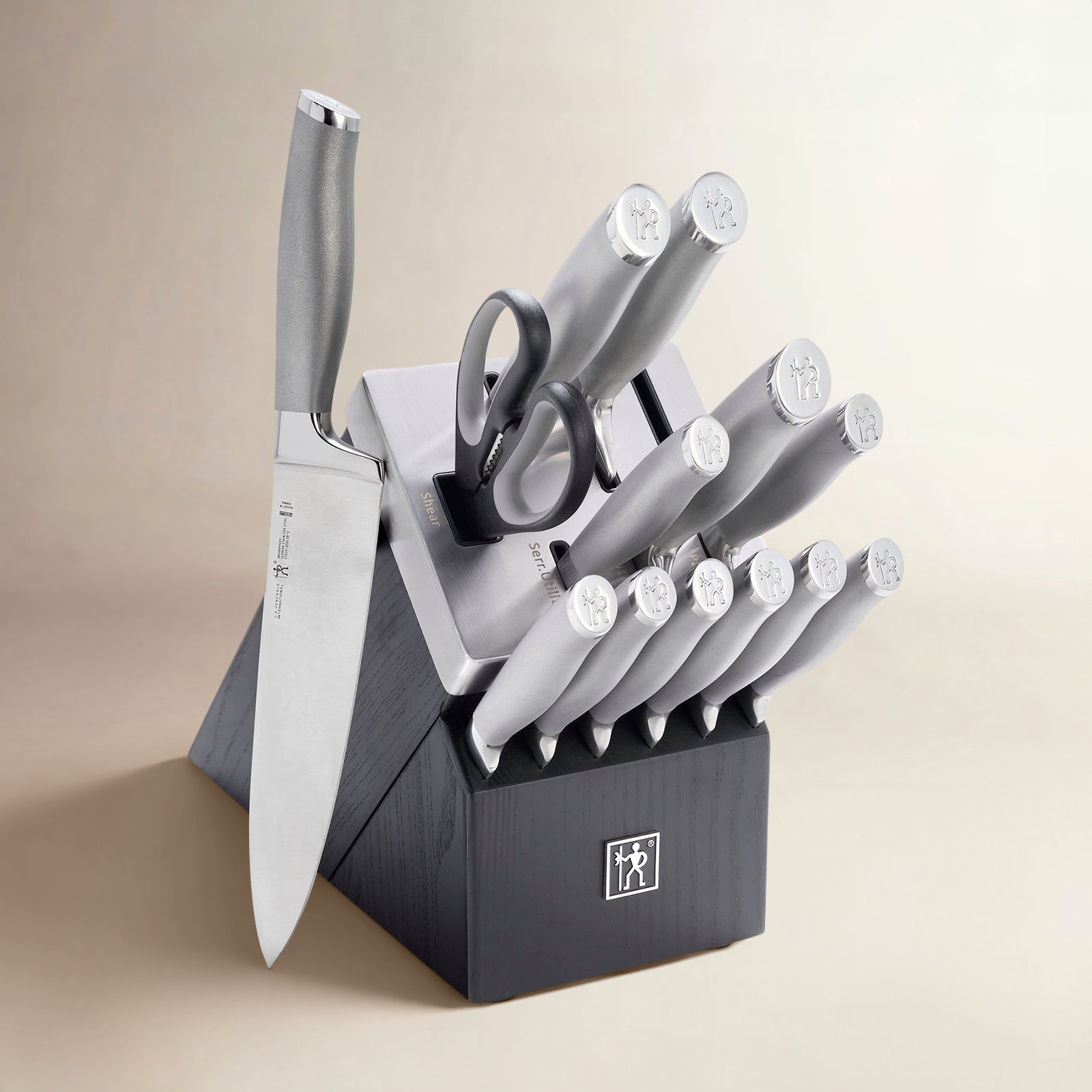 HENCKELS Modernist 14-Piece Self-Sharpening Set, Black