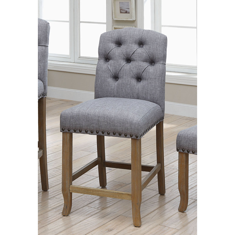 Wilfred 31" Stool, Light Gray, Counter Stool (24.75" Seat Height)