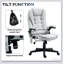 Fauteuil de bureau massant à dossier haut inclinable pour la maison et le bureau, soulageant les maux de dos et améliorant le confort.