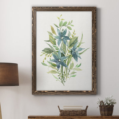 «Greenery I» - Peinture sur toile encadrée