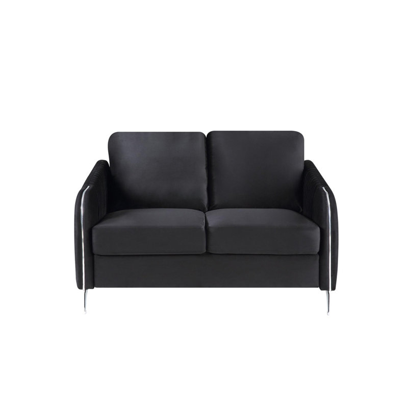Causeuse en velours chic et moderne