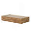 Lit matelot, finition brune