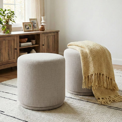 18.5" Wide Swivel Ottoman (Set Of 2)