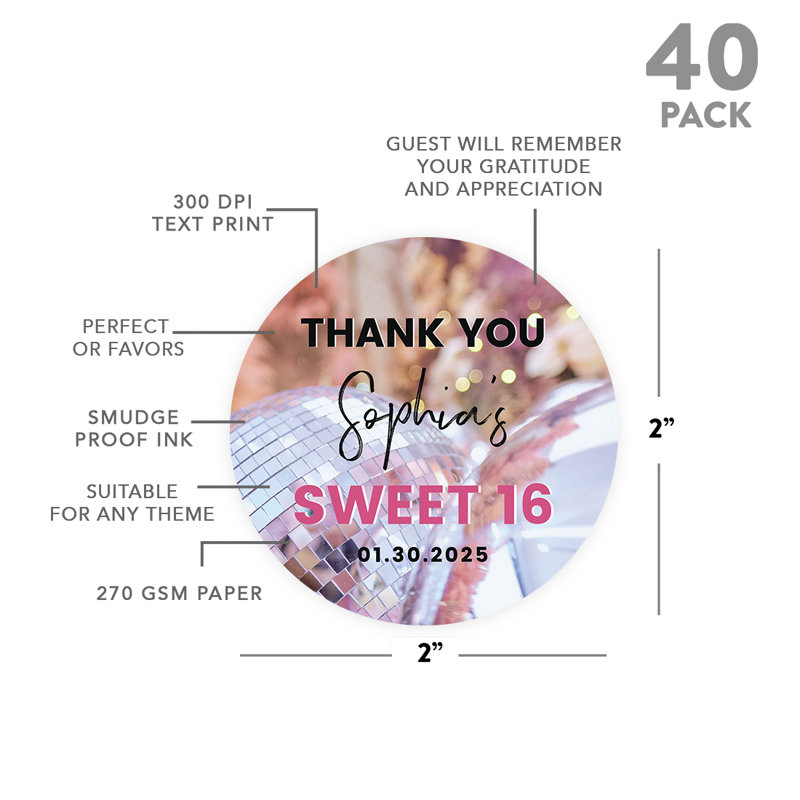 Paper Birthday Thank You Cards