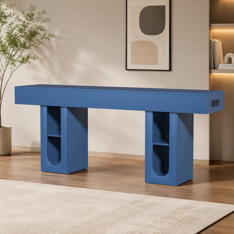 Console d'entrée avec tablettes, Bleu, Bleu, Bleu