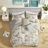 Modern Cotton Blend Bedding Set Gray Queen For Comfort