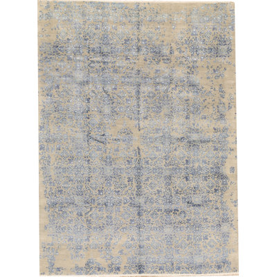 Brookhaven Floral Area Rug in Blue