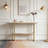 Modern Luxury Gold Metal Frame Console Table