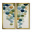 «Watercolor Minimalist Meditation Stone Collage - Abstract Shapes Art encadré, décoration murale moderne bleue 2 pièces-1667265912-1667265913-1667265793