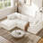 106" Boneless Deep Seat Modular Sofa With Lounge Chair & Memory Foam-718366712-718366714