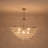 Elegant 8-Light Clear Bubble Glass Chandelier