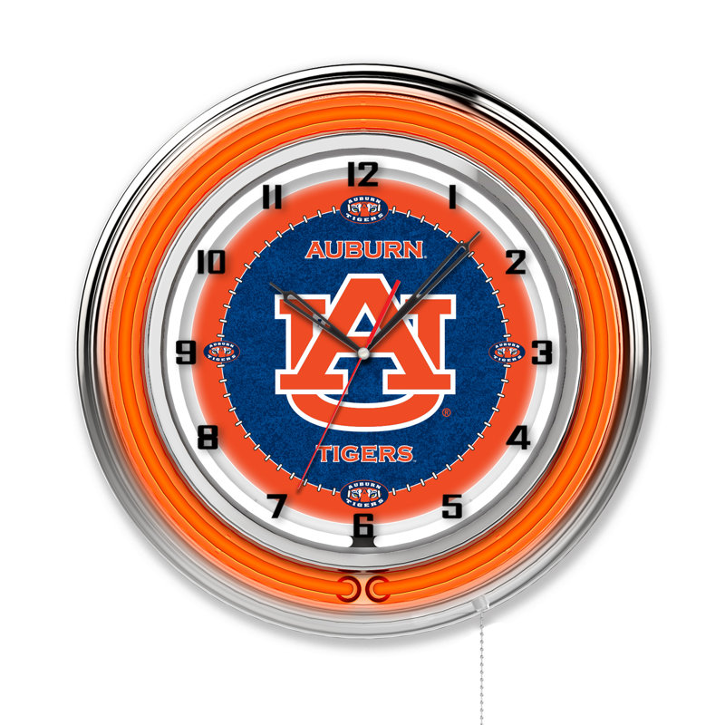 Horloge murale 19 po NCAA, Tigers de l'Université Auburn