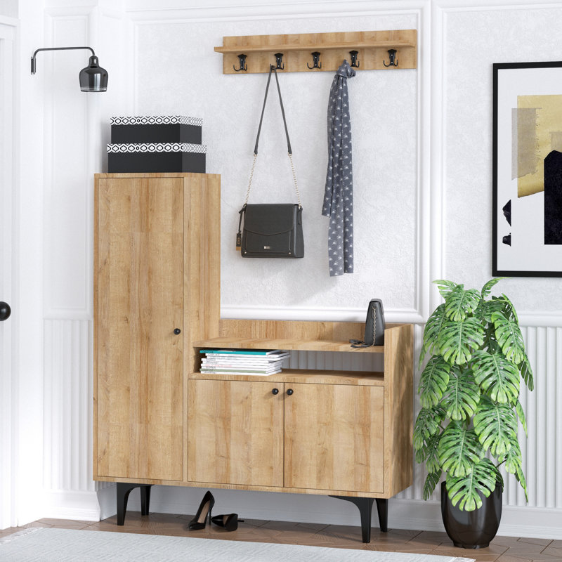 Wallkill Hall Tree with Shoe Storage