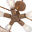 Rattan Semi Flush Mount