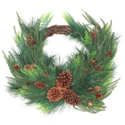 26" Mixed Pine Christmas Wreath