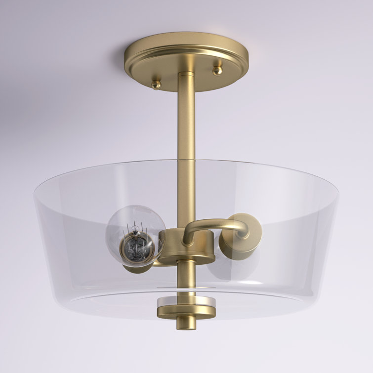 Amirah Glass Semi Flush Mount