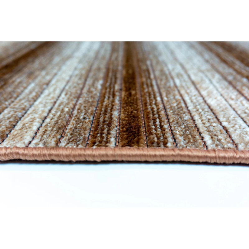 Tapis kilim décoratif durable antidérapant Rotella, Rond 6 pi 7 po