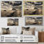 Bétail «Silent Horizon III» - Art mural de bovin pour le salon-933383109-933383133