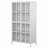 Brandol Metal Storage Cabinet with Tempered Glass Doors, Adjustable Shelves and Anti-Tipping Device-2133145005