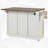 Kitchen Island with Drop Leaf & 2 Storage Cabinets-1508548846