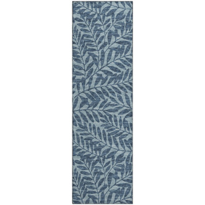 Premium Machine Washable Harsukhman AMF111 Blue Rug