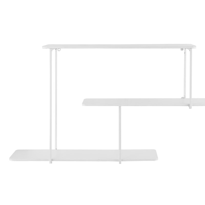 Tablette flottante en métal 3 pièces Anthe, Blanc