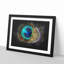 Delicate Peacock Feather Paint Splash - Framed Print-56915806-56915810