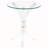 Bailey Clear Round Glass Top Acrylic Side Table