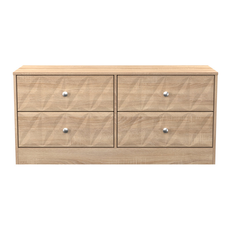 Ceinwen 115cm W 4 - Drawer Chest of Drawers, Bardolino Oak
