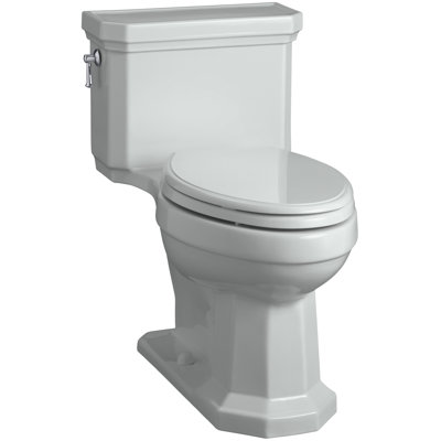 Toilette allongée une pièce Kathryn ™ écoénergétique 1,28 GPF (siège inclus)
