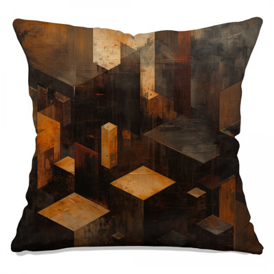 Abstract Geometric Shapes Double Sided Throw Pillows