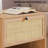 Bosonohy Boho Natural Rattan 2-Drawer Nightstand-109266658